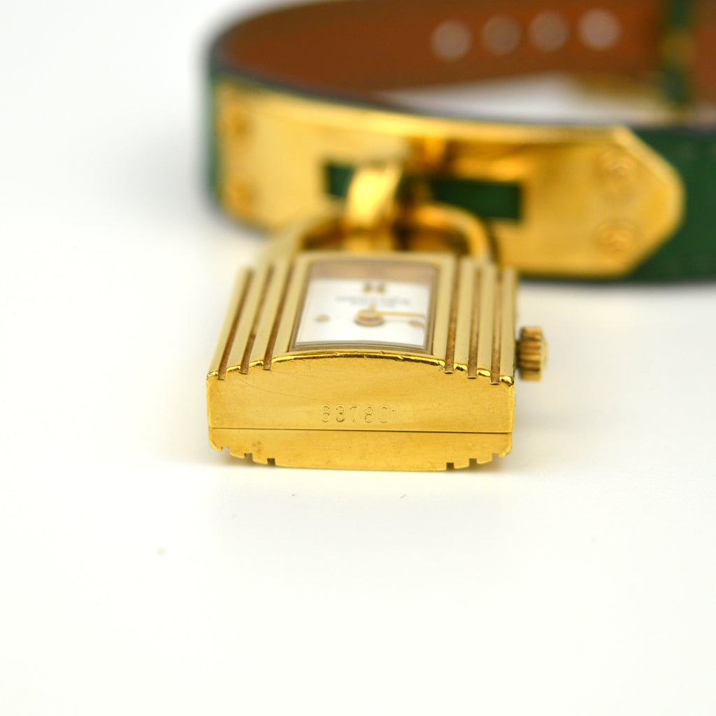 Hermès Kelly Green Strap Vintage Watch