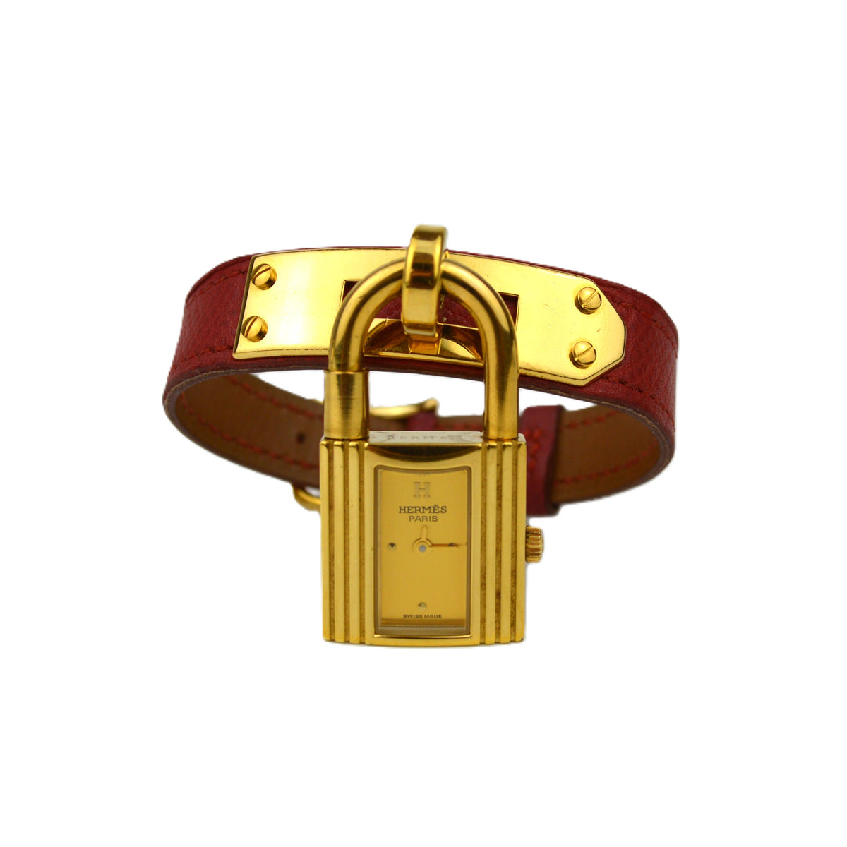Hermès Kelly Red Strap Vintage Watch