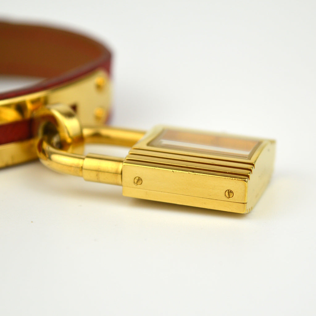 Hermès Kelly Red Strap Vintage Watch