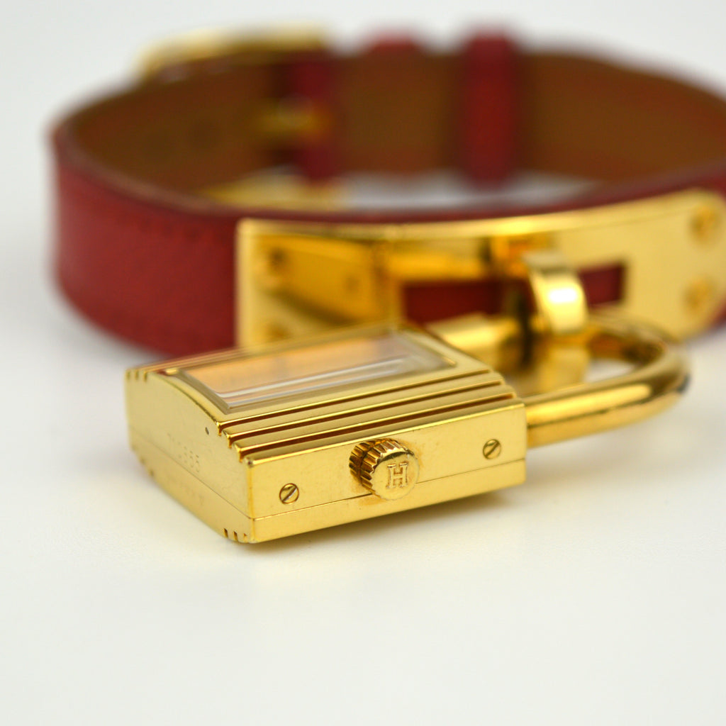 Hermès Kelly Red Strap Vintage Watch