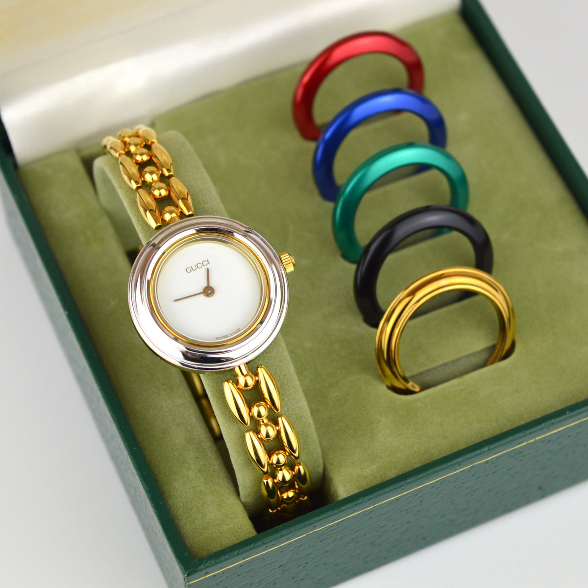 Gucci Change Bezel Vintage Watch 6 Bezels