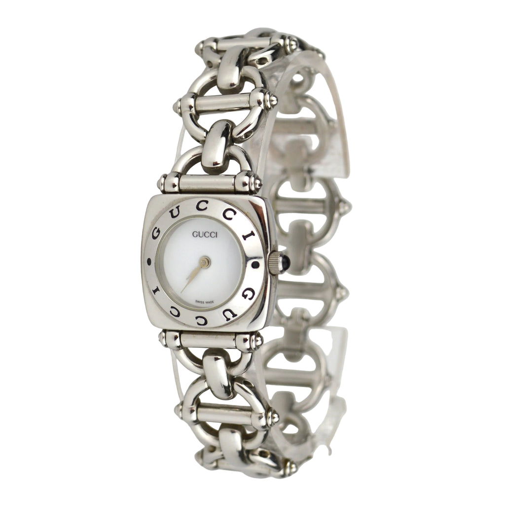 Gucci 6400L Silver Vintage Watch With Box