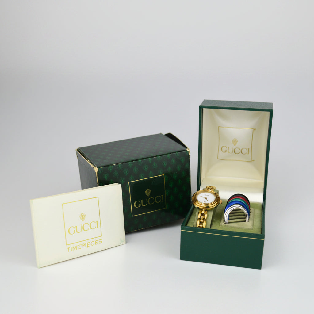 GUCCI BEZEL 11/12.2 WATCH WITH DOCUMENTS