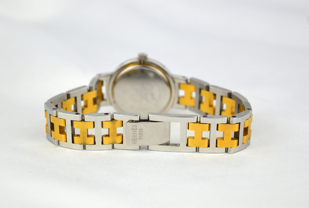 HERMES CLIPPER VINTAGE WATCH WITH BOX