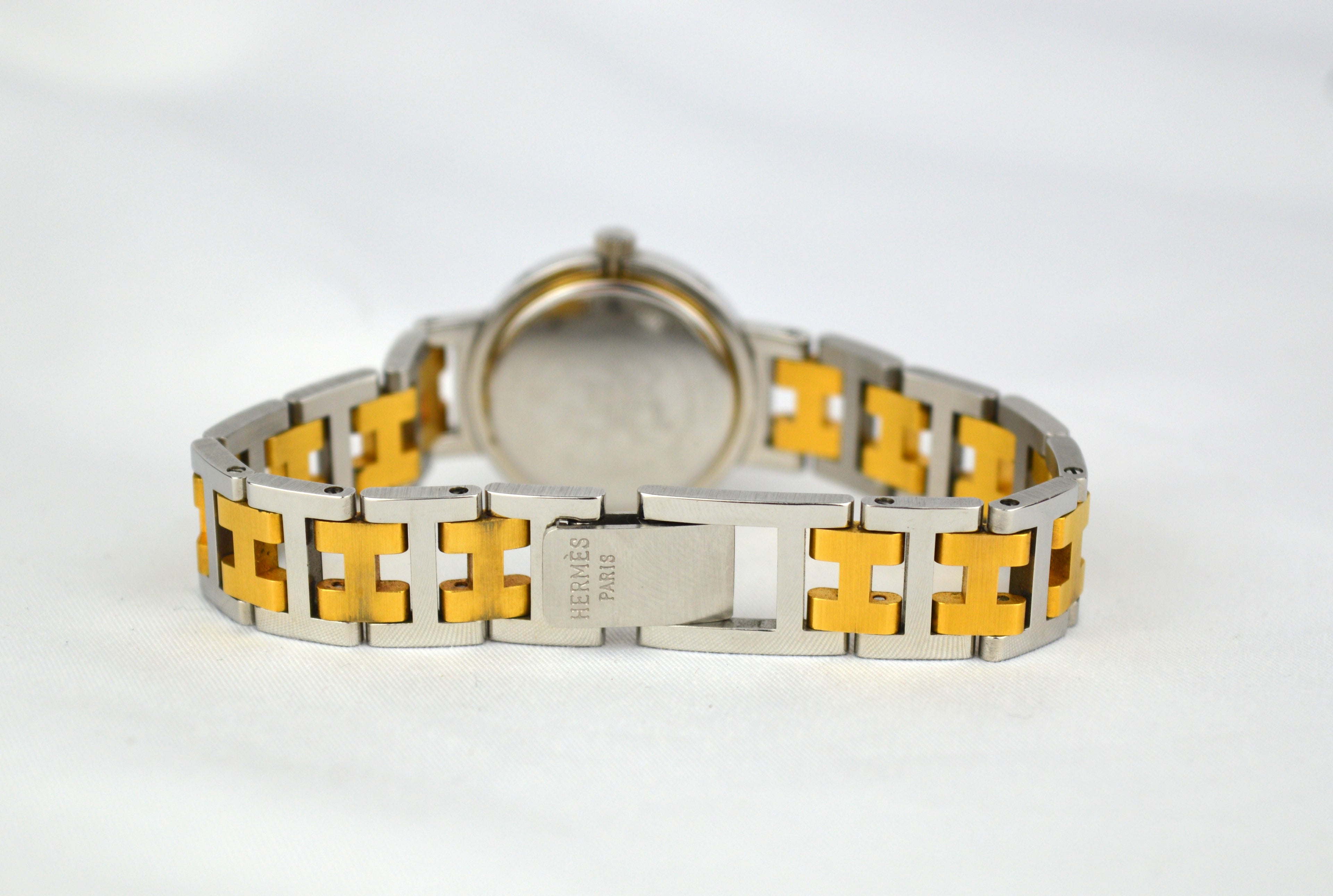 HERMES CLIPPER VINTAGE WATCH WITH BOX
