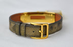 HERMES KELLY OSTRICH WATCH WITH DUSTBAG