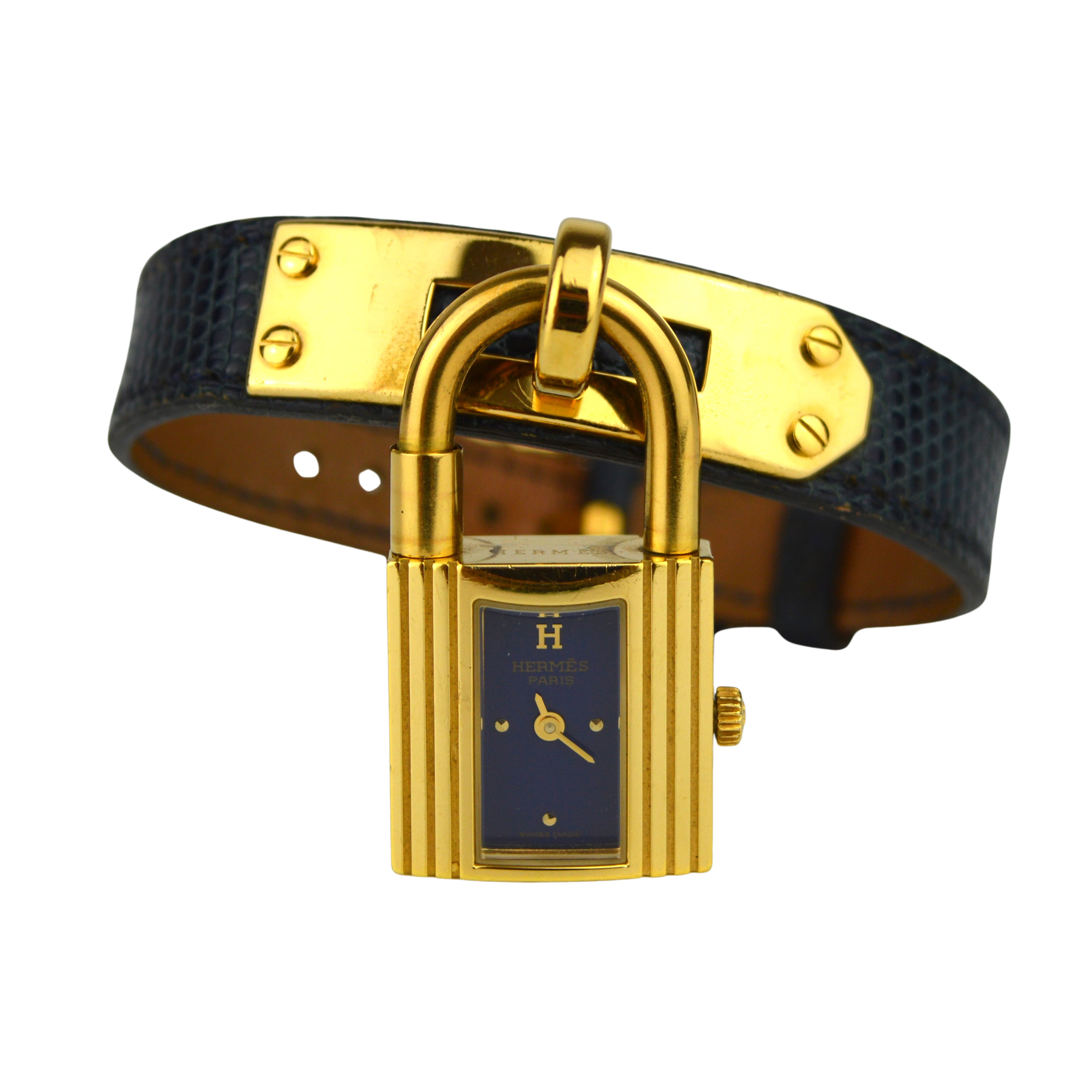 Hermès Kelly Vintage Watch Blue Strap