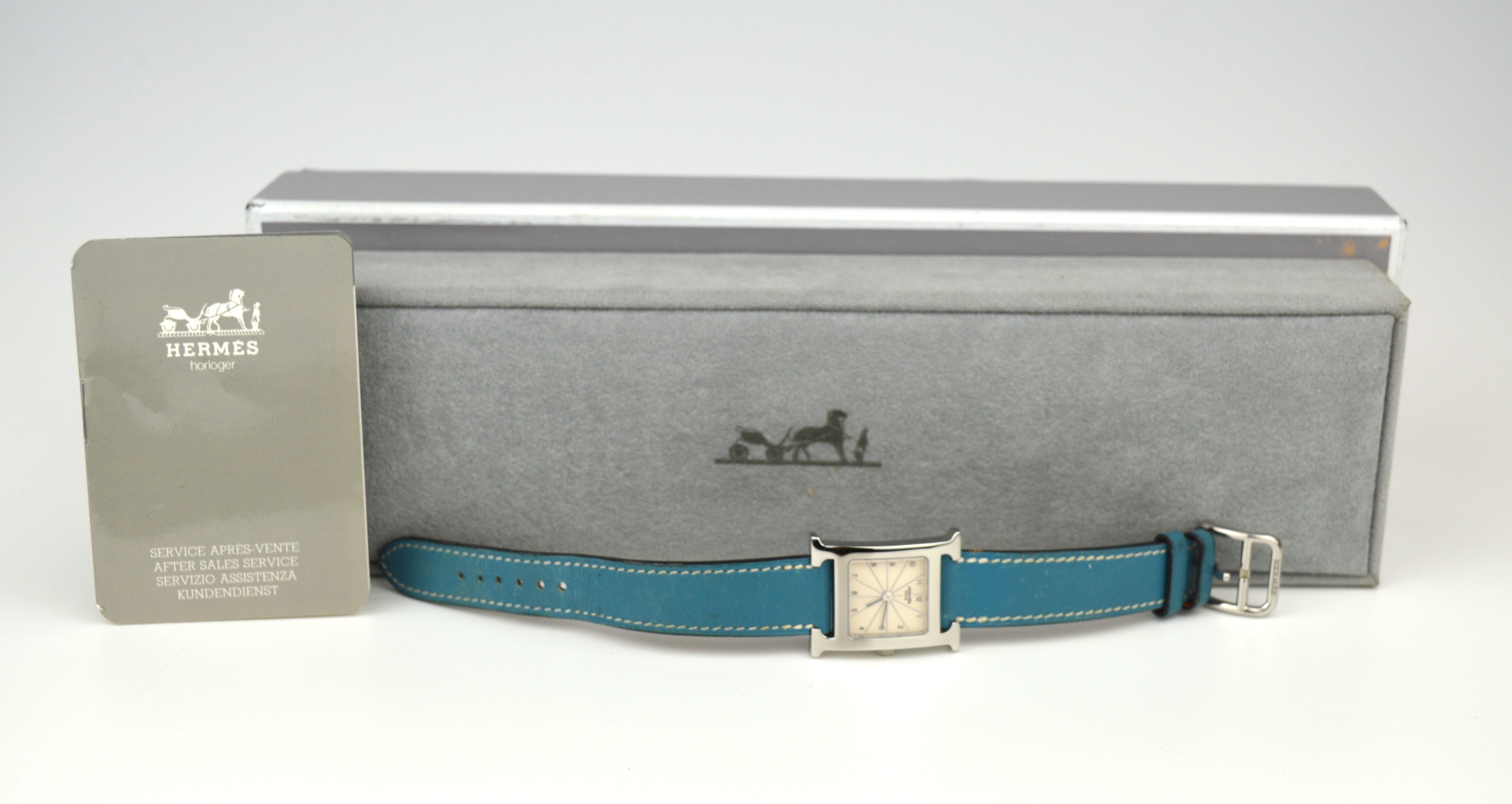 HERMES H HEURE VINTAGE CLASSIC WATCH