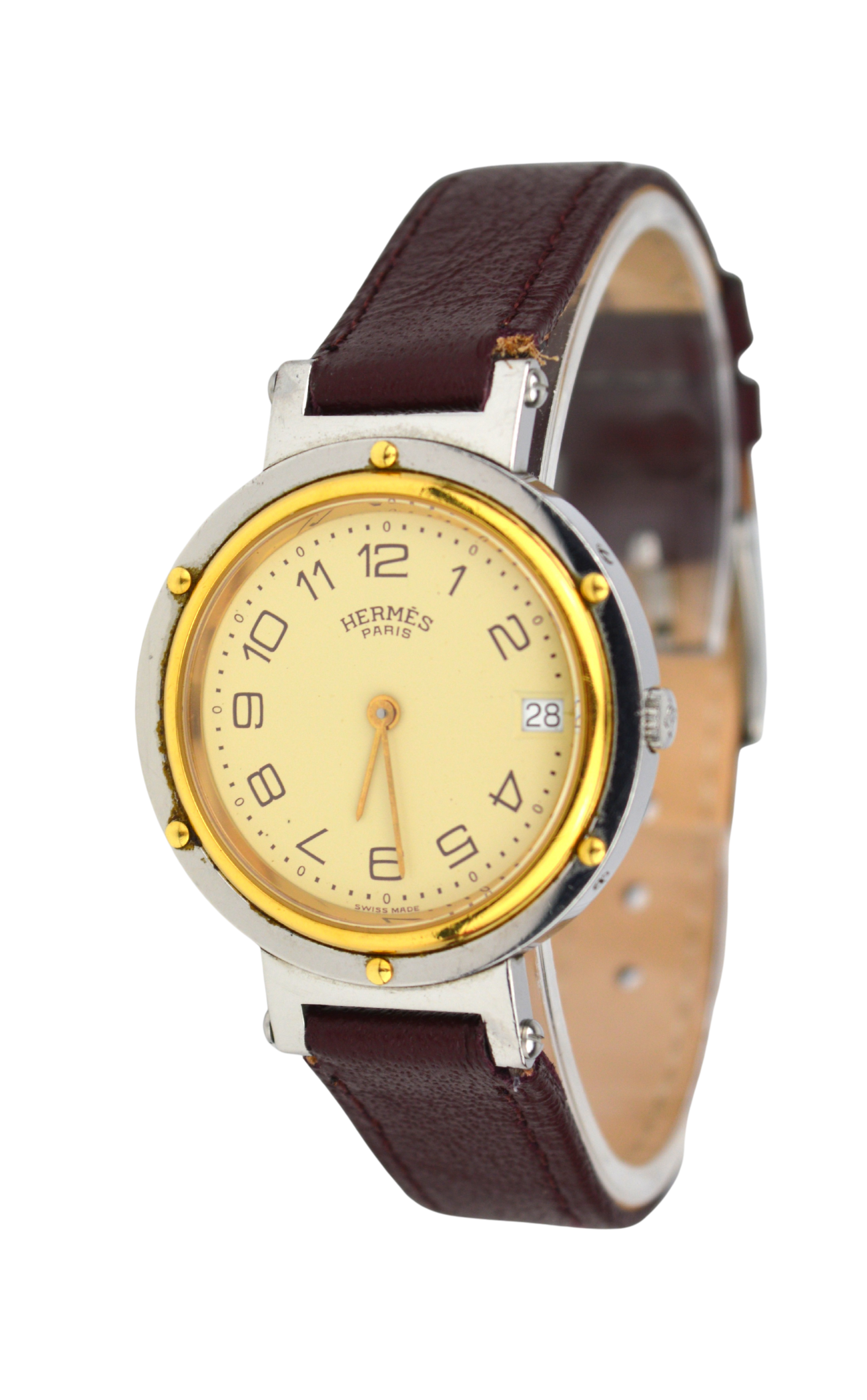 Hermes Clipper Vintage Watch Aftermarket Strap