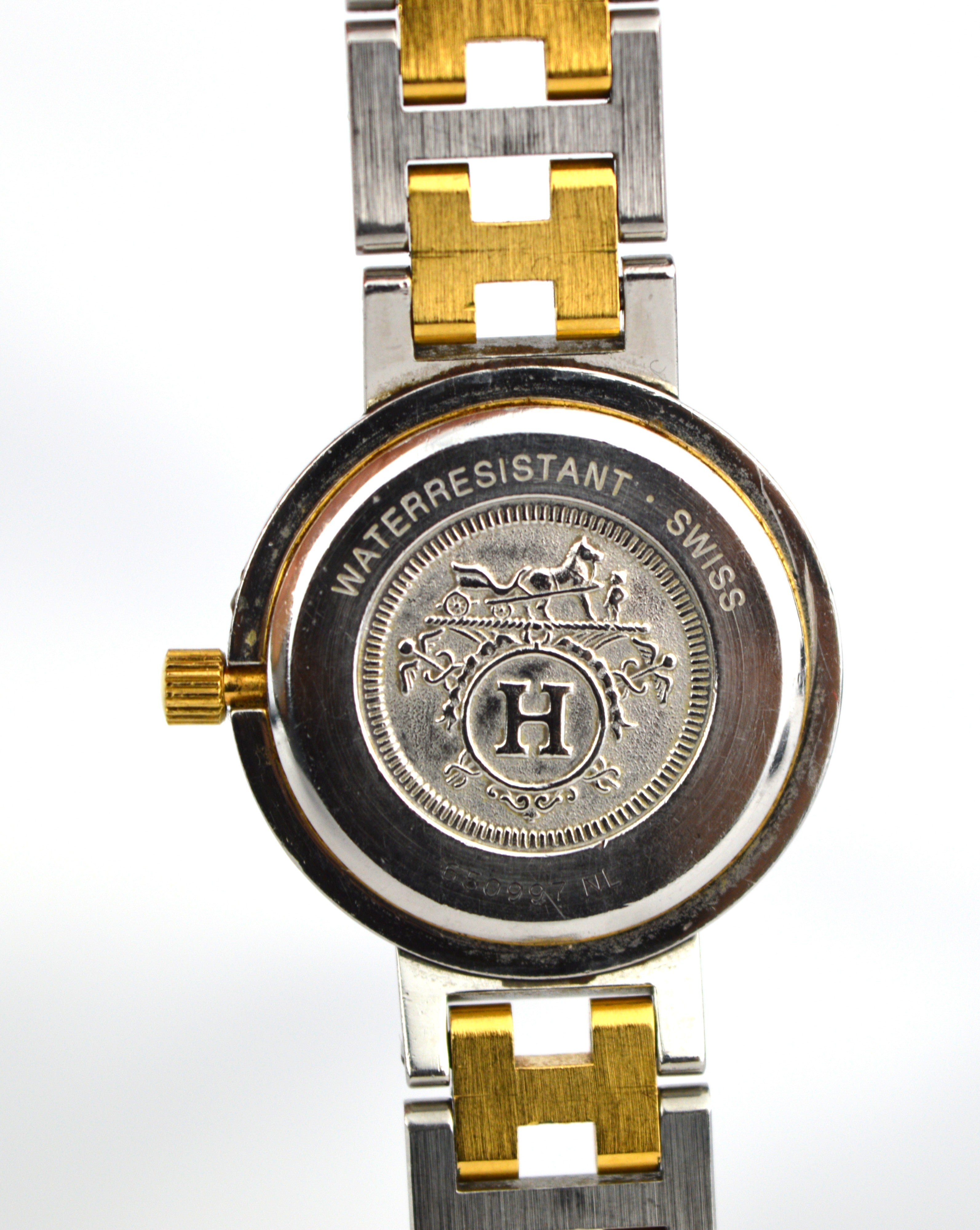 HERMES CLIPPER VINTAGE WATCH WITH BOX