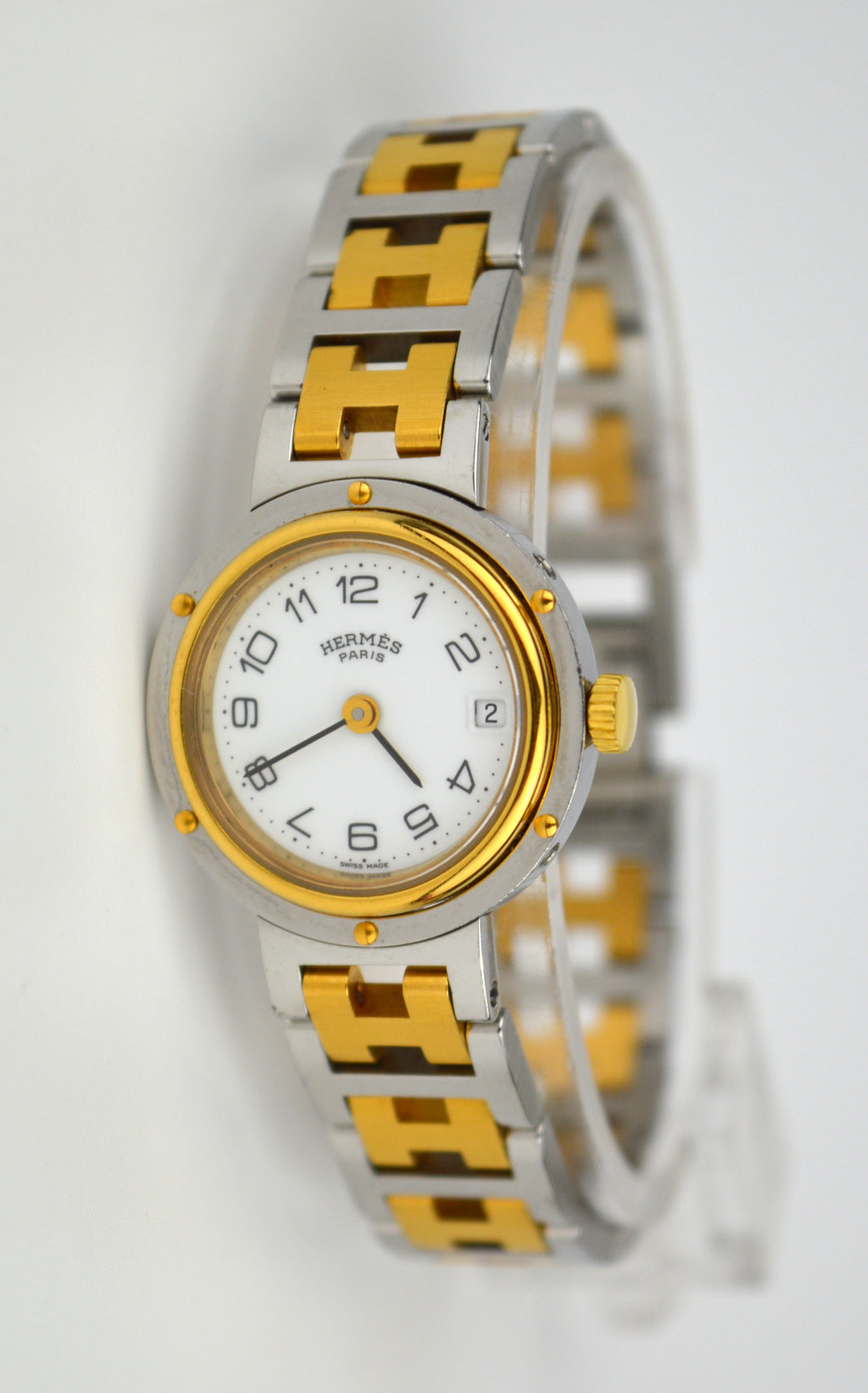 HERMES CLIPPER VINTAGE WATCH FULL SET