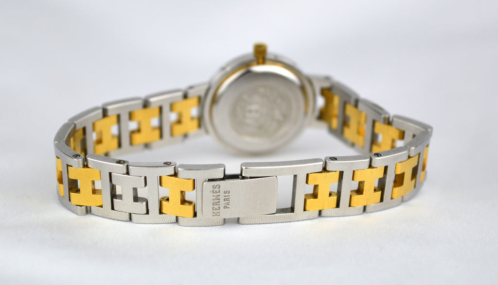 HERMES CLIPPER VINTAGE WATCH WITH BOX