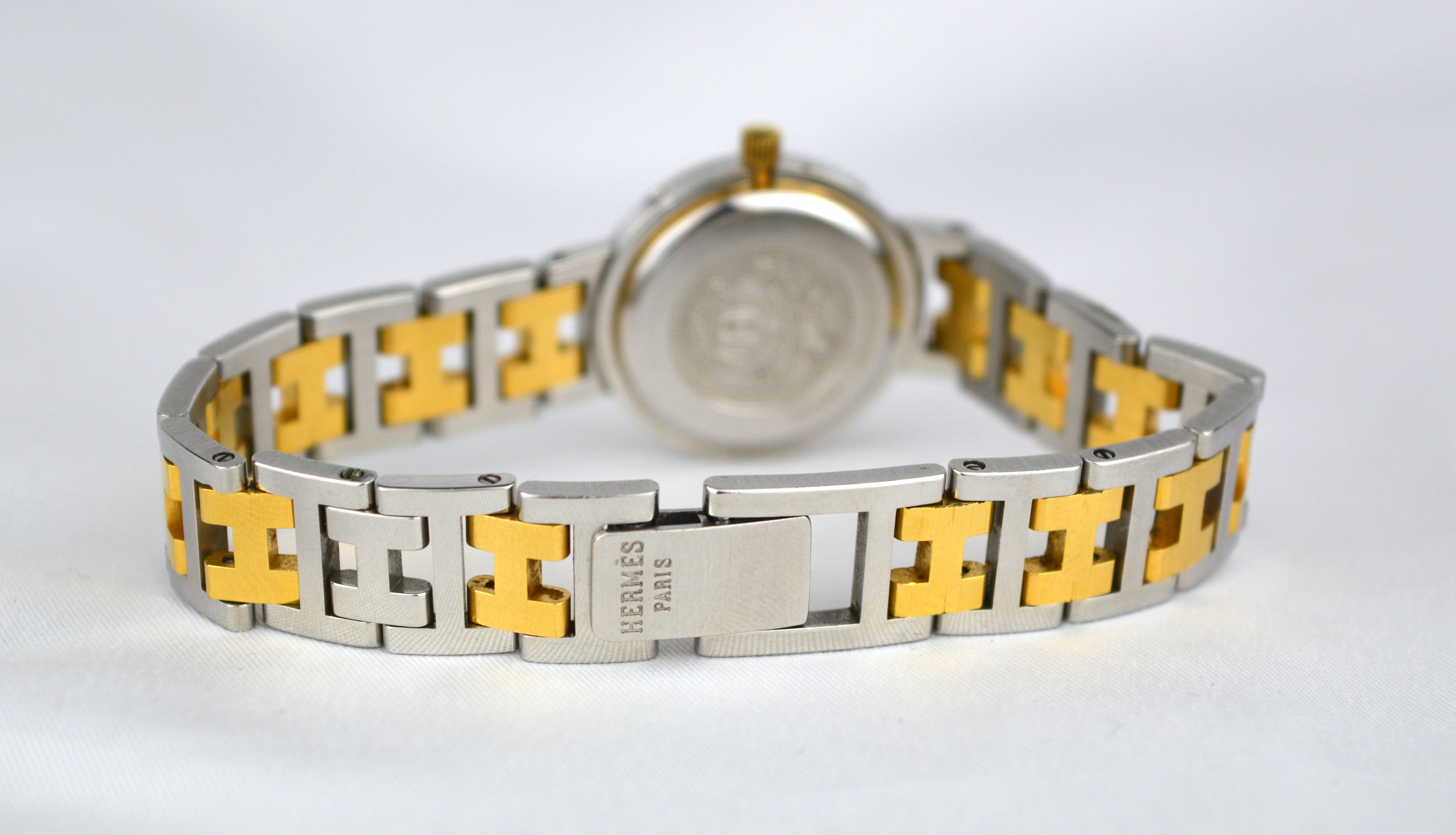 HERMES CLIPPER VINTAGE WATCH WITH BOX