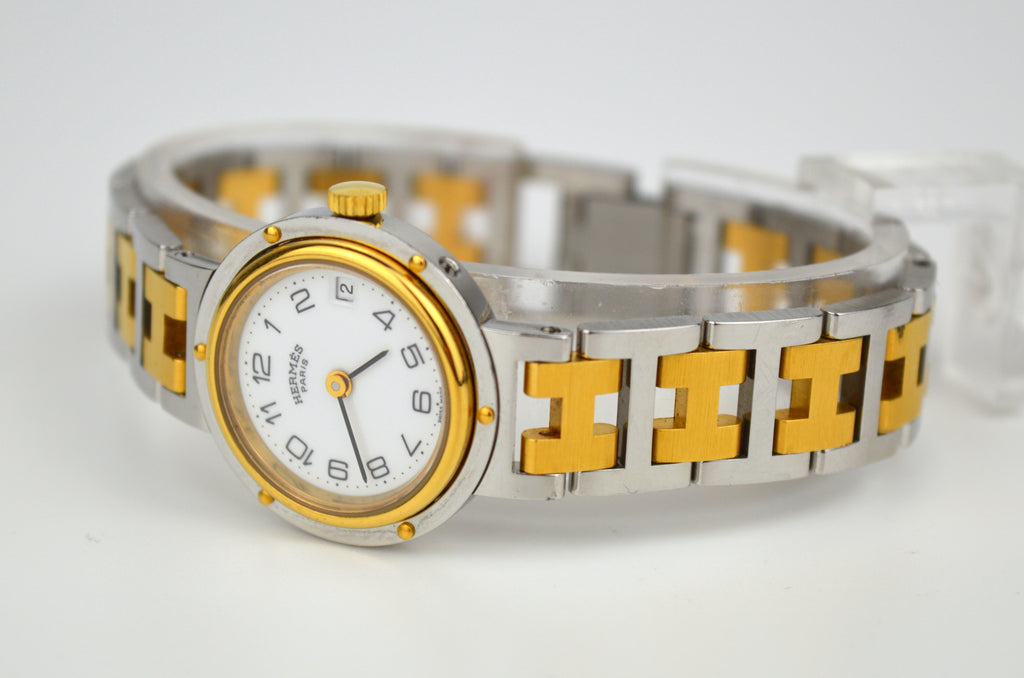 HERMES CLIPPER VINTAGE WATCH FULL SET