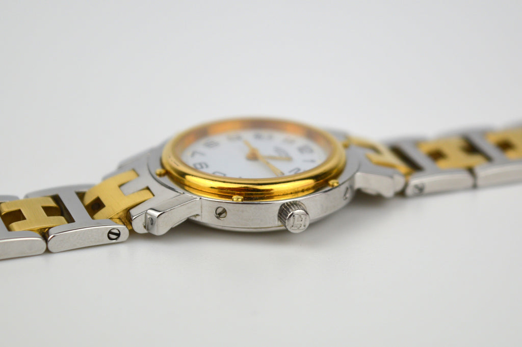 HERMES CLIPPER VINTAGE WATCH FULL SET