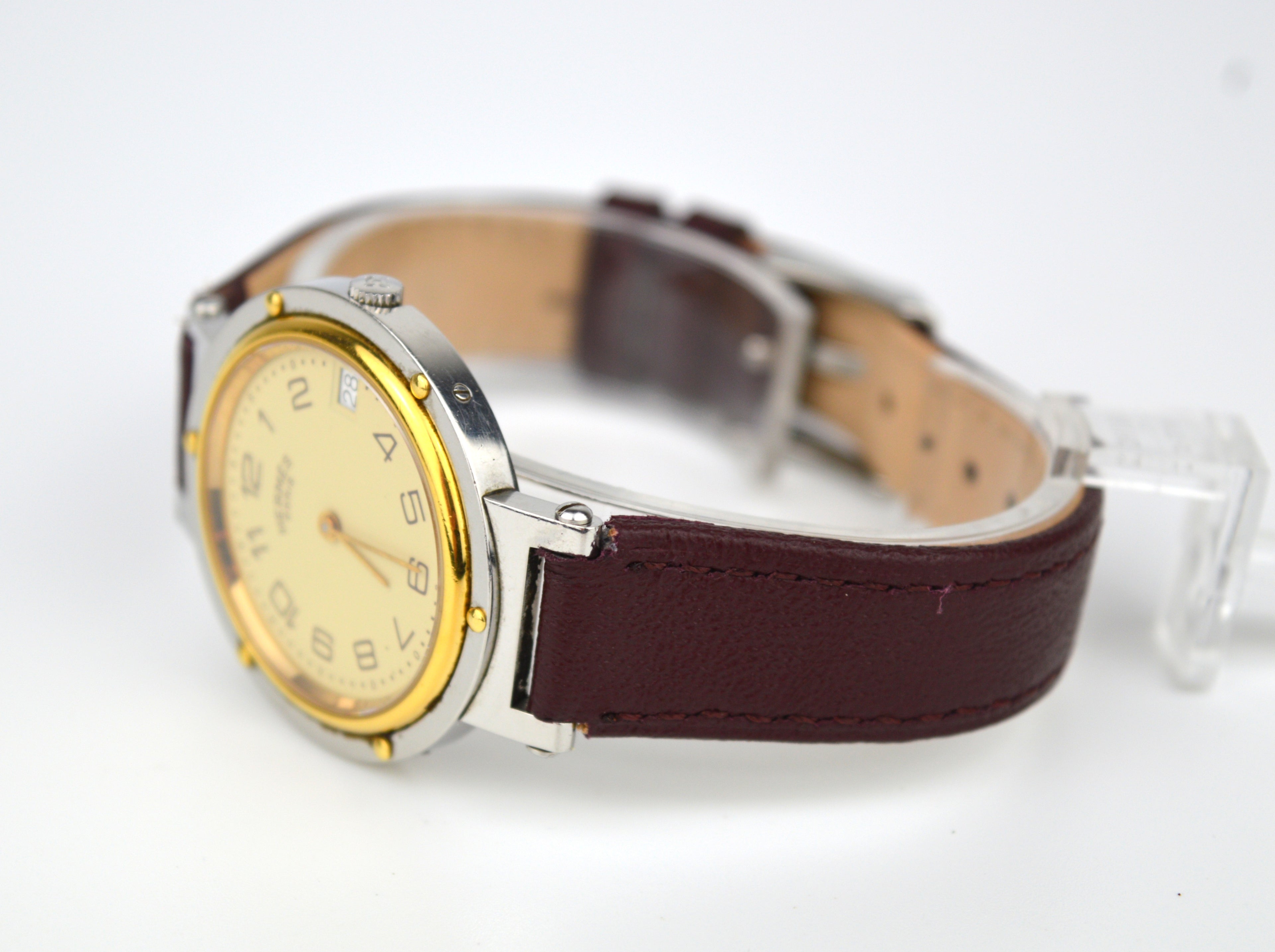 HERMES CLIPPER VINTAGE WATCH FULL SET