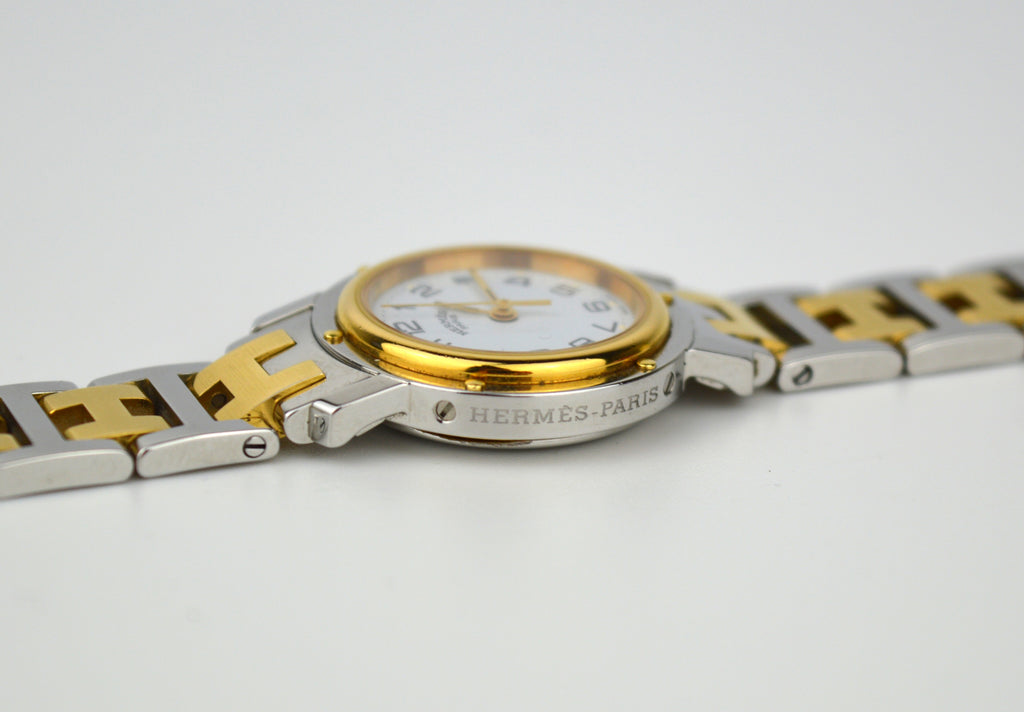 HERMES CLIPPER VINTAGE WATCH FULL SET