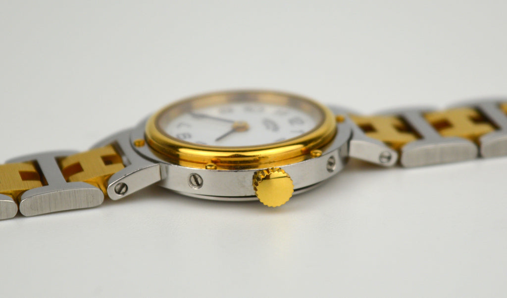 HERMES CLIPPER VINTAGE WATCH FULL SET