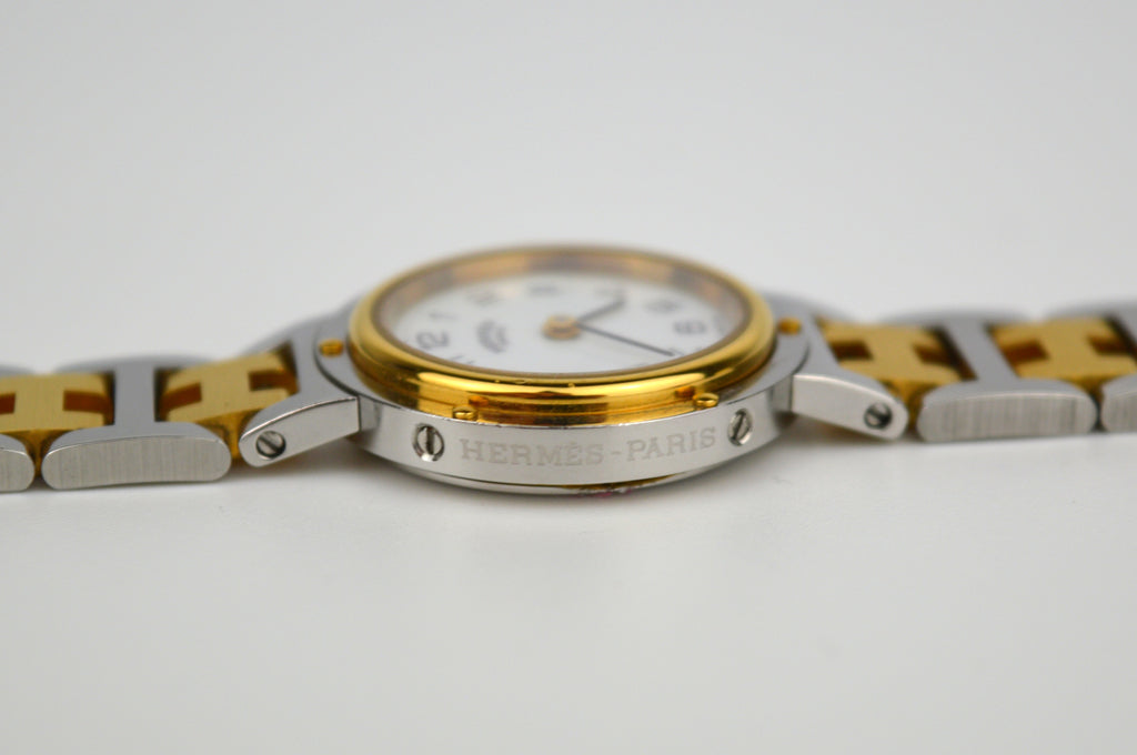 HERMES CLIPPER VINTAGE WATCH FULL SET