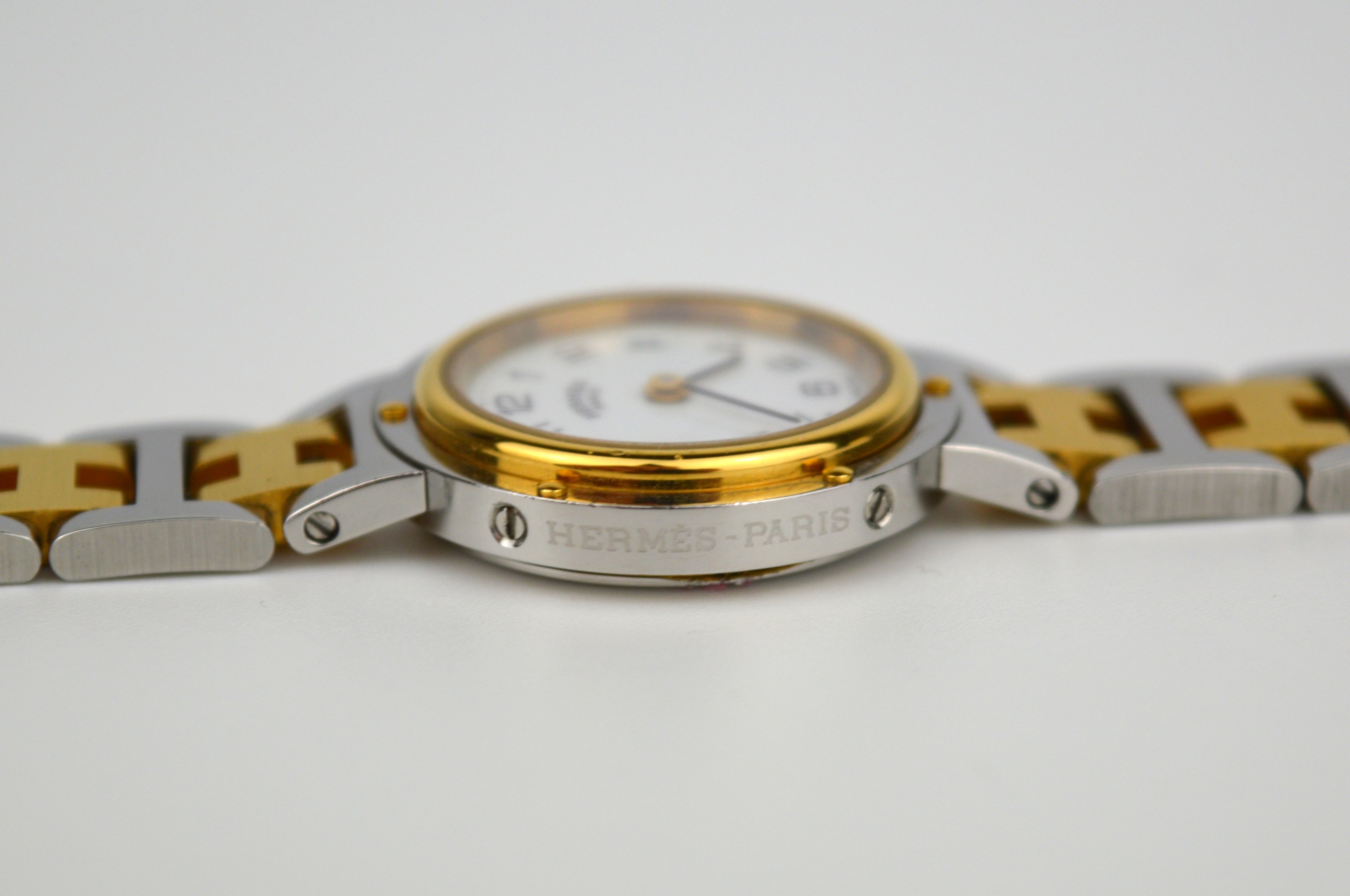 HERMES CLIPPER VINTAGE WATCH FULL SET
